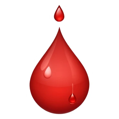 RED BLOOD SINGLE DROP sticker