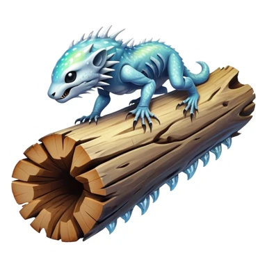A low-slung predator with a body structure resembling a fallen hollow log, its interior lined with crystalline formations that refract light into disorienting patterns while its numerous thin limbs emerge from knotholes to capture prey.


 sticker