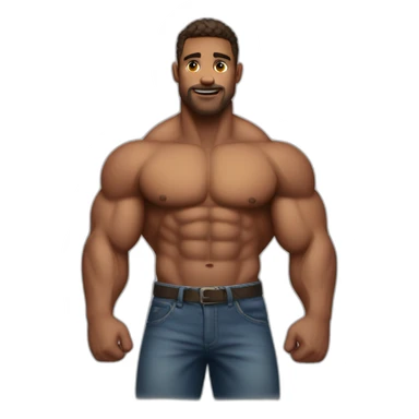 Big muscular boys sticker