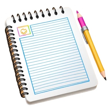 open notebook with design sketches sticker