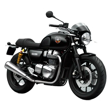 black triumph cafe racer sticker