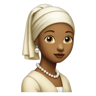 Girl with a Pearl Earring sticker