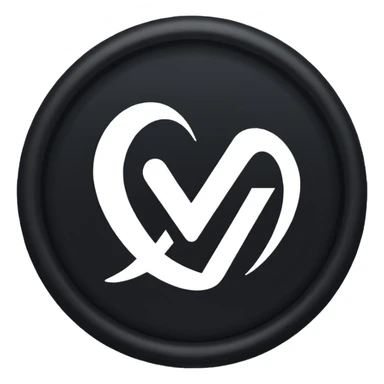 Create a black emoji to look like Facebook's verification badge. sticker