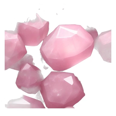 Rose quartz crystal cluster sticker