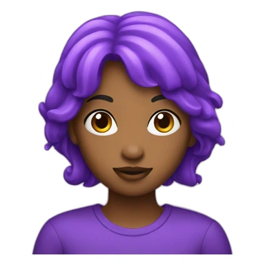 Pisces zodiac purple sticker