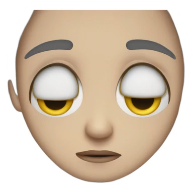 Sad emotional eyes full of tears sticker