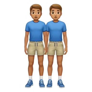 Man with appendage between legs sticker