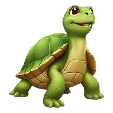 Tortue sur loutre sticker