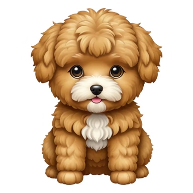golden brown maltipoo sticker