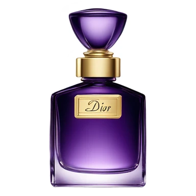 Purple Dior perfume sticker