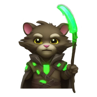master splinter with glowing neon sticker