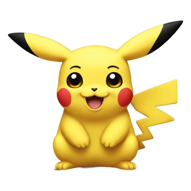 Pikachu extrem am lachen sticker