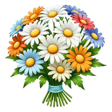 Daisy bouquet vintage  sticker