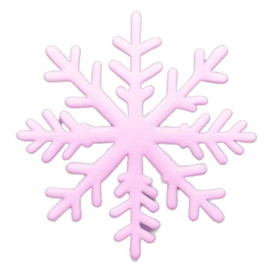 pastel pink snowflake  sticker