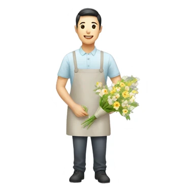 korean florist sticker