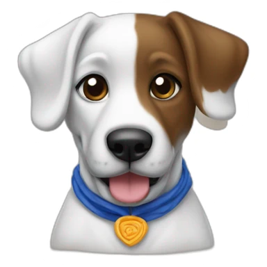 Perro con la camiseta del Talavera sticker