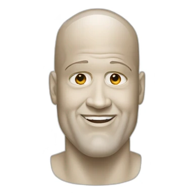 white skinned shaquille O'Neal sticker