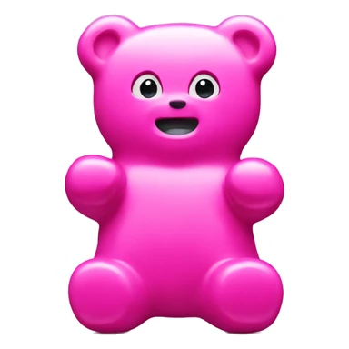 Pink gummy bear  sticker