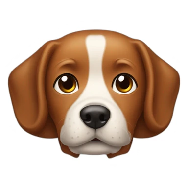 Perro salchicha marrón sticker