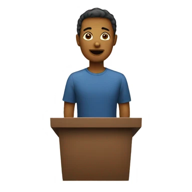 person speaking in public sticker