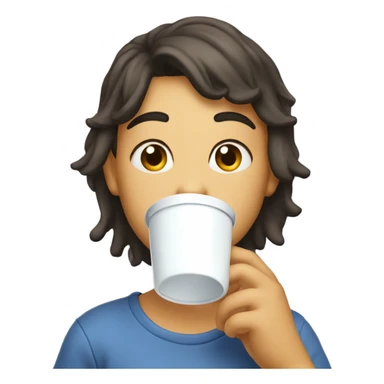 Sipping milk but it’s messy sticker