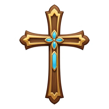 Cute Christian cross sticker