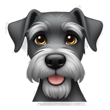 Perro Schnauzer sal y pimienta sticker