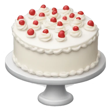 white cake sticker