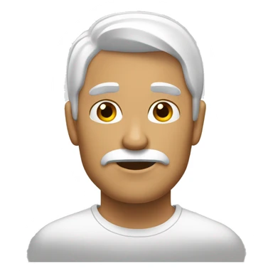 hombre blanco y de pelo moreno pensando sticker