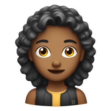 una persona sabia con lenes y el pelo largos sticker