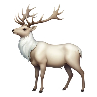 mystical and ethereal large white elk sticker