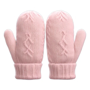 soft pink mittens sticker