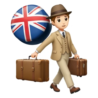 Escaping the country England sticker