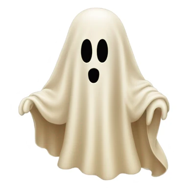 Beige ghost  sticker
