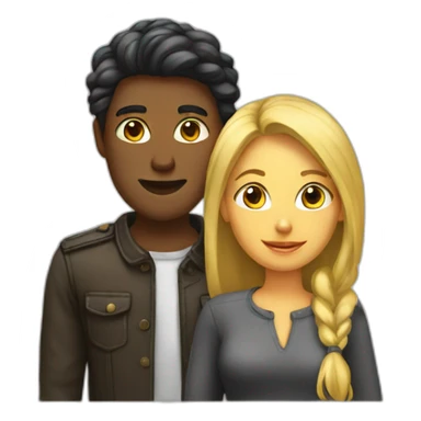 Femme et homme sticker