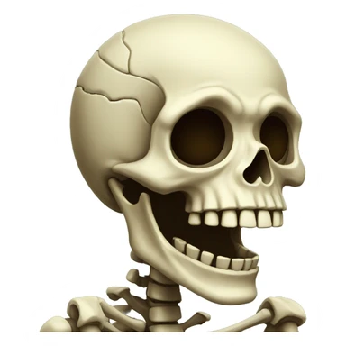 The Laughing Skeleton sticker