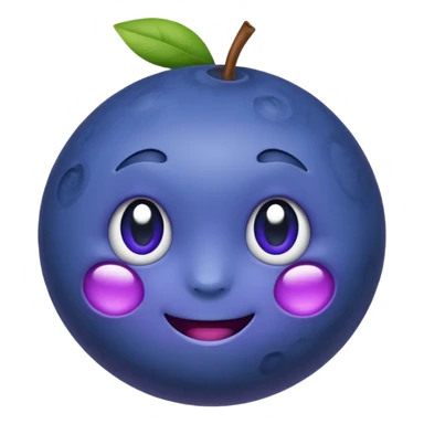 Un emoji fruit myrtille sticker