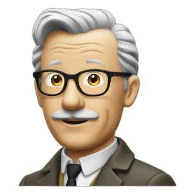 Professor Calculus tintin sticker