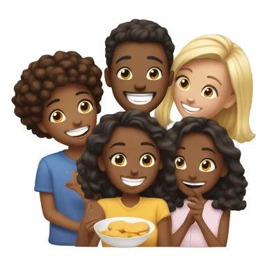 happy moments with friends sticker