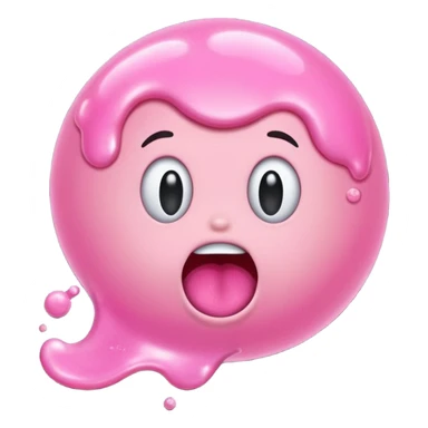 chewed bubble gum splash sticker