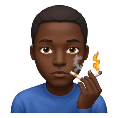 black man doing crack sticker