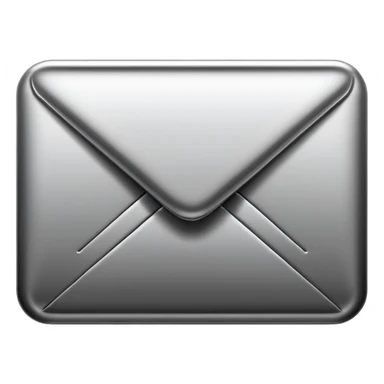email emoji in black and white sticker