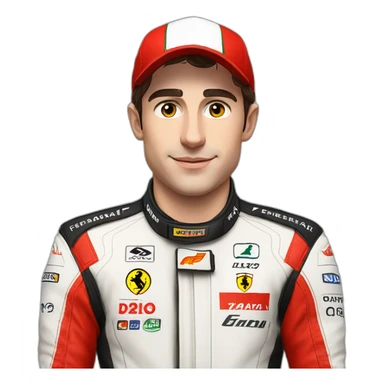 Charles Leclerc Ferrari team pilot sticker