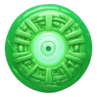 green multigalctical portal from movie rick and morty sticker