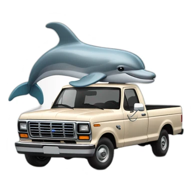 dolphin driving cream 1987 ford f-150 sticker
