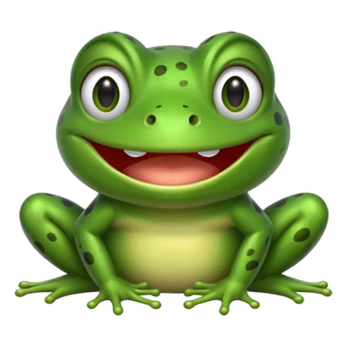 Um sapo dando risada sticker