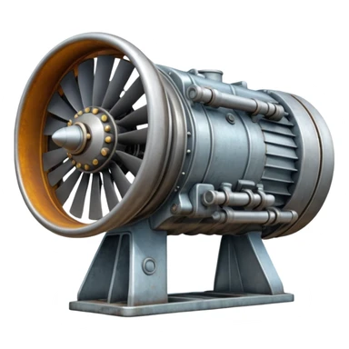generate realistic airplane engine sticker