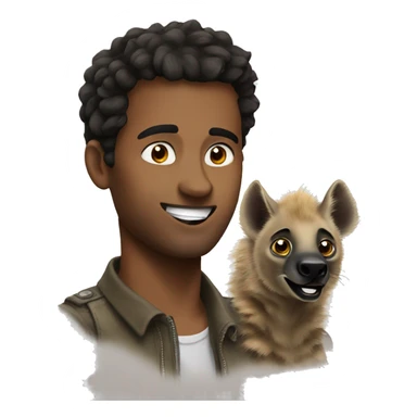 Hyena with Harry sticker