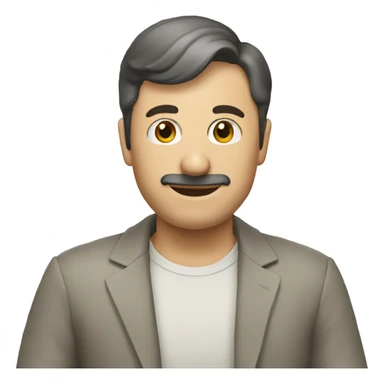 datos curioso con un señor diciendolo sticker