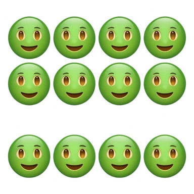 ❌ change the emoji color from red to green color sticker